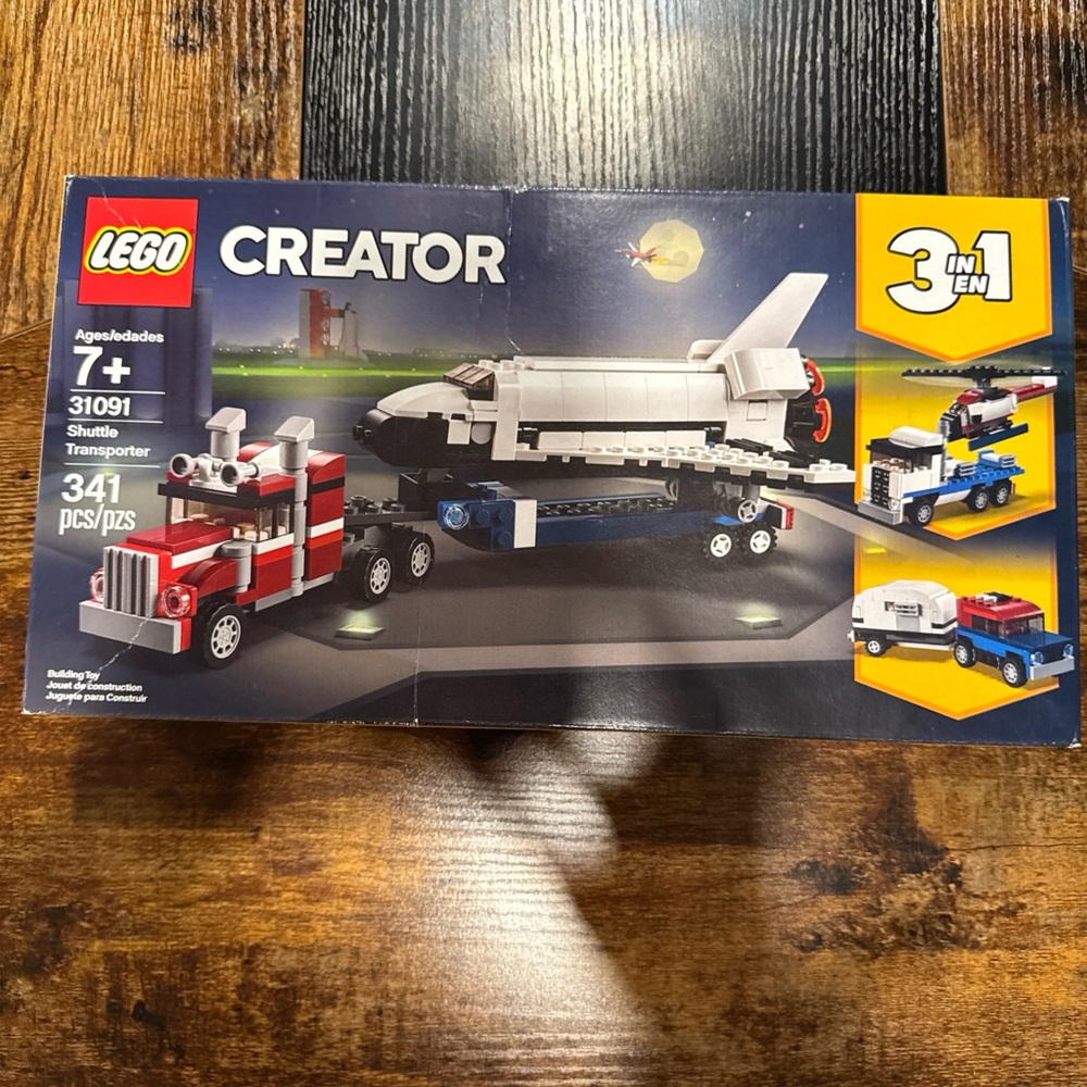 LEGO Creator 3-in-1 Shuttle Transporter - Red, White, Black